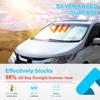 Windshield Sun Shade Compatible with Honda Odyssey 2018-2025 Foldable Front Windshield Sunshade Protector, Block UV Rays Keep Your Car Cooler