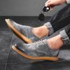 Men's Brogues Shoes Casual Suede Leather Oxford Shoes For Men Flats Shoes