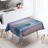 Beautiful Natural Scenery Printed Tablecloth Outdoor Picnic Camping  Stain Resistant Waterproof Table Home Decoration
