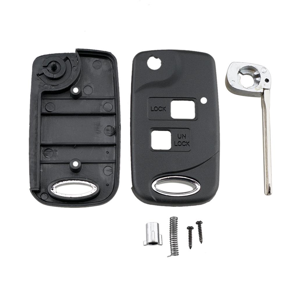 Bilfjärrnyckelskal passar Toyota Yaris Prado Tarago Camry Corolla Land Cruiser RAV4 Avalon Echo