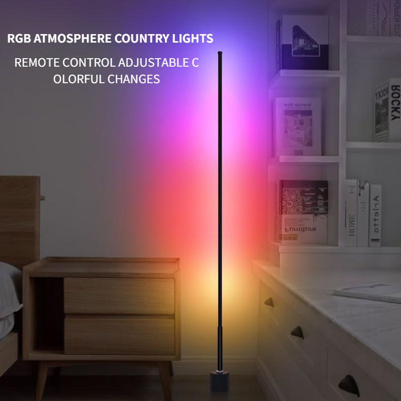 LED Modern Nordic Minimalist Light Living Room Bedroom Remote Control Luxury Standing Lights Household RGB Floor Lamp