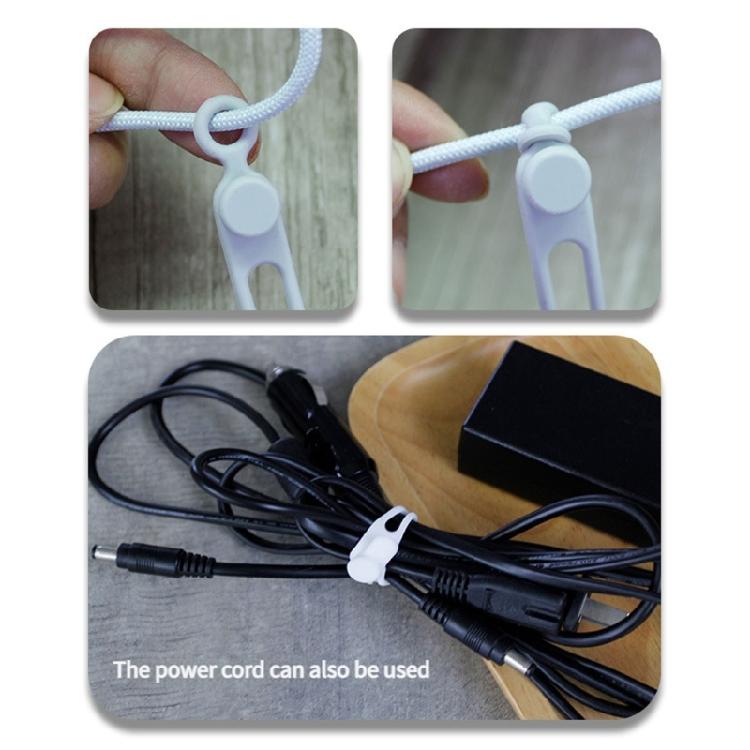 Quick Release Silicone Cable Straps Elastics Cord Organizers For Electronics Tangles Prevention
