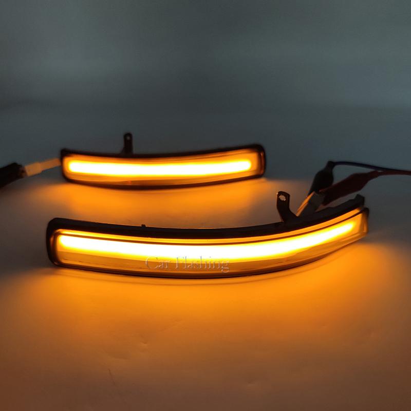 2Pcs For Ford Explorer 2011 2012 2013 2014 2015 2016 2017 2018  LED Dynamic Turn Signal Light Side Mirror lamp