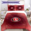 Charlton Athletic FC Ensemble de literie imprimé 3 pièces Housse de couette respirante avec taies d'oreiller Linge de lit décoratif pour chambre à coucher Maison