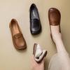 High-end quality single shoes comfortable super soft leather shoes beef tendon soft sole mother Doudou shoes