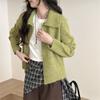 2026 Autumn Winter New Women Lapel Collar Zip Up Knit Cardigan Loose Long Sleeve Versatile Soft Knitted Sweater Outerwear Coat