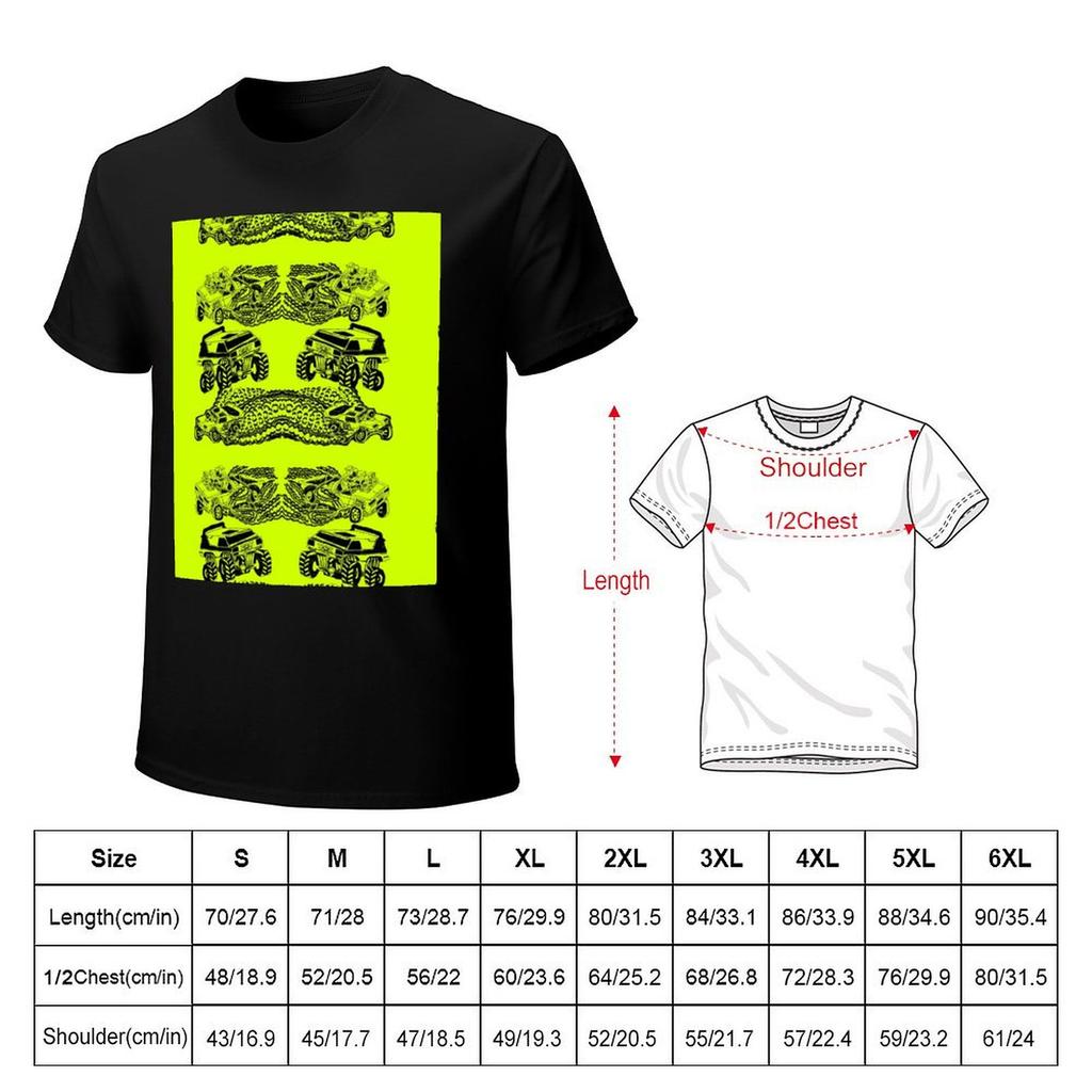 Monster Truck Pattern TShirt Luxury Tshirt Oversized Graphic Tee Plain Hippie Clothes Mens Vintage T Shirts