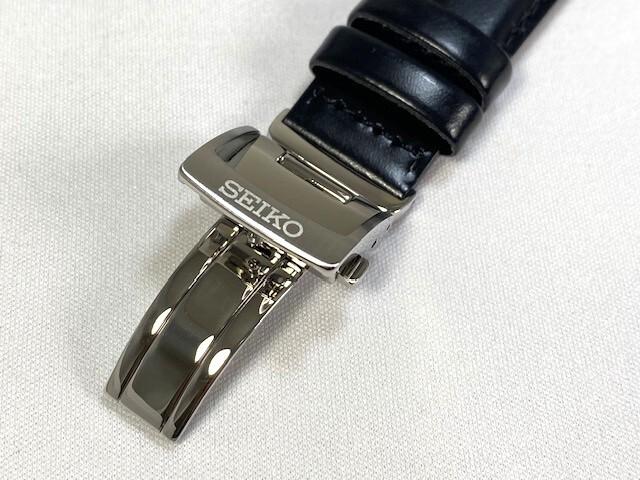 SEIKO L0HE02FJ0 Prospex 20mm Leather for Strap, Calfskin, Black, HBC009J/6R54-00B0 models