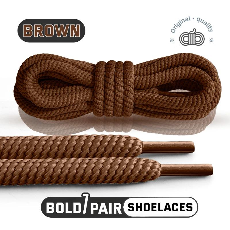 8MM Round Threaded Shoe Laces for Sneakers Thickened Shoelaces - Boots Precision Compilation Non Fading Accessories Shoestring