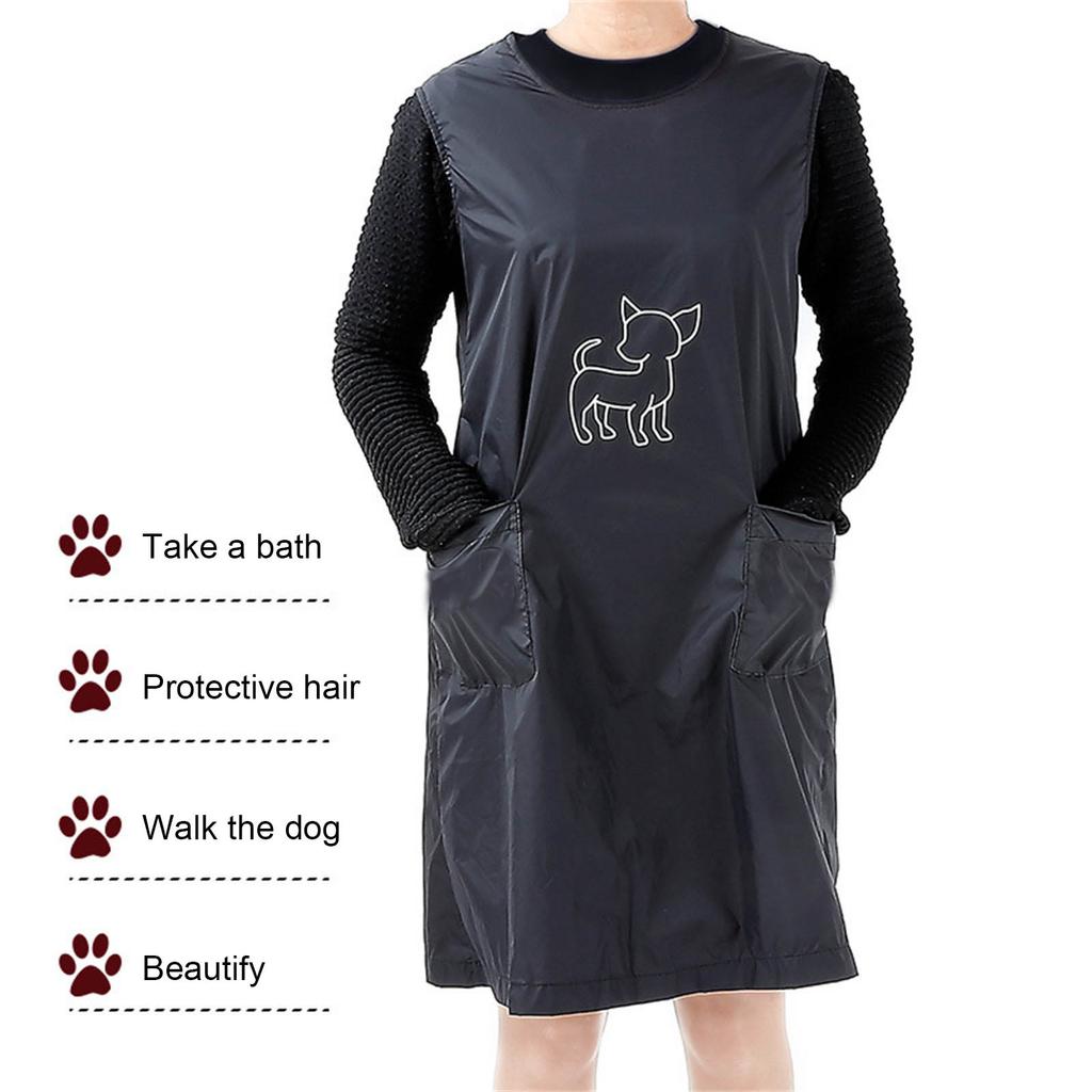 Waterproof Pet Grooming Apron With Hair Resistant DesignS For Cleanliness And Comfortable for Various Pet Daily Care