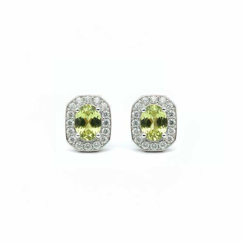 Square Sugar Series Luxury S925 Silver Needle Stud Earrings for Women