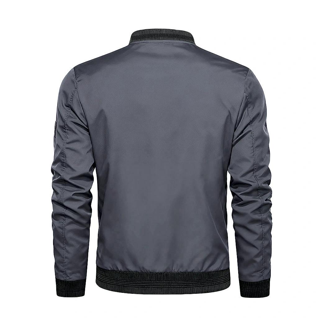 Men's Jackets Fall Bomber Jacket for Men Streetwear Baseball Coat Stand Collar Slim Zipper Up Outdoor Jacket Men Coat