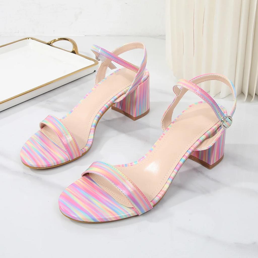 Plus Size 36-42 Shoes for Women Summer Fashion High Heel Comfortable Platform Sandals Casual Non-slip Sandalias De Mujer