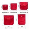 Velvet Snap Button Jewelry Pouch with Drawstring