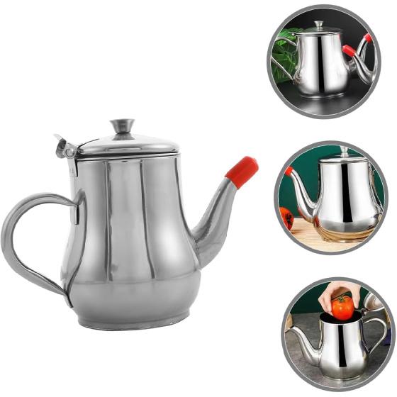 

Контейнер-сито для масла из нержавеющей стали Ciieeo с удобной ручкой, удобный кухонный горшок-фильтр для масла для хранения и фильтрации жира.