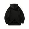 Vingate Edgy Black Hoodie Skull Print Hoodie MenClothing Harajuku Vintage High Street Hoodies Unisex Casual Sweatshirt Tops