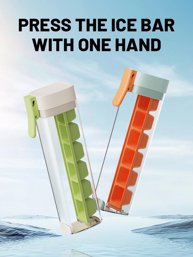 6 Grids Ice Hockey Making Tool One Click Press Ice Ball Maker New DIY Single Hand Easy Demould Ice Cube Mold with Handle