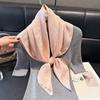 Spring Tencel Cotton Silk Scarf Fashion Classic Big Brand Style Square Scarf Shawl Women High-End Scarf Women