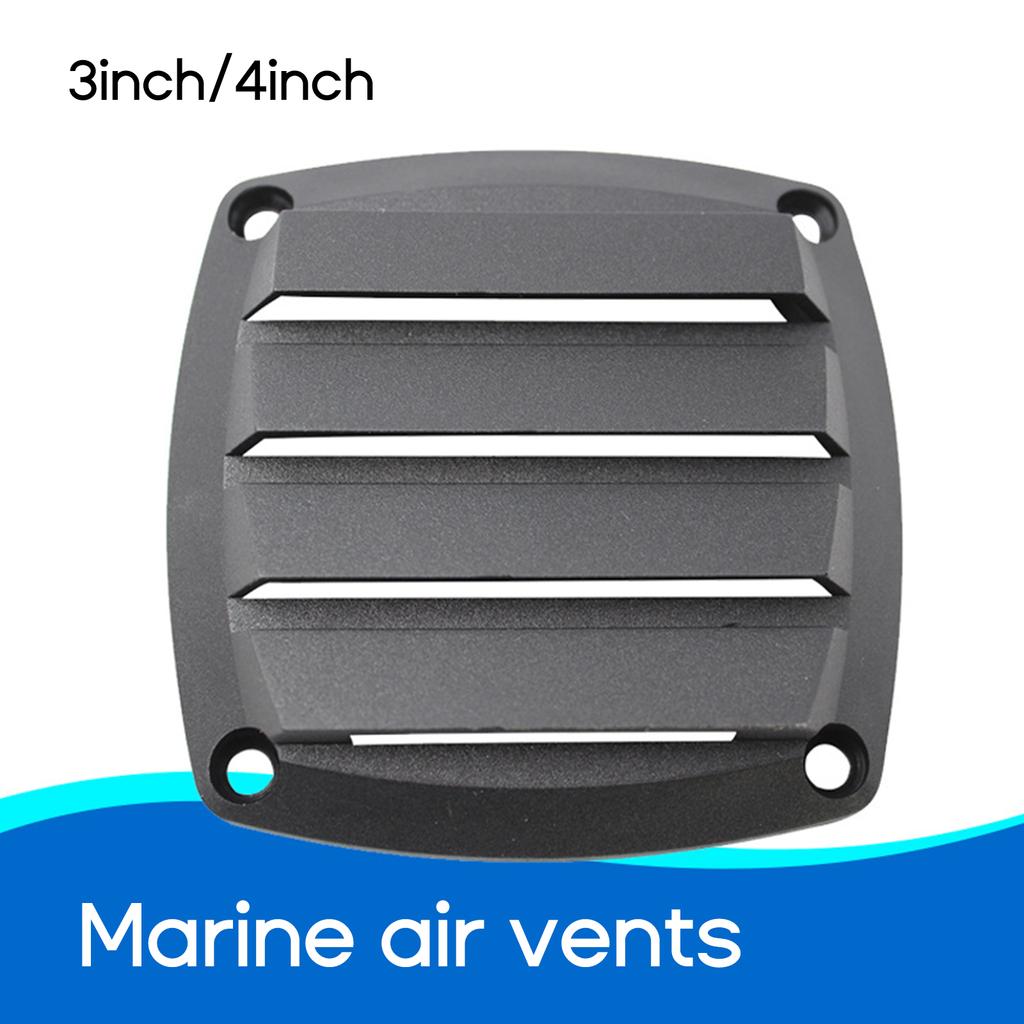 Plastic Vents Universal Hull Air Ventilation Outlet for 3inch/4inch Marine Boat Tube Replacement Accessories Black/White