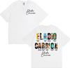Rapper Eladio Carrion Album Cover 2025 Tour T Shirt Men Women Vintage 90s Hip Hop Street Tshirts Casual Loose Oversized Tshirt