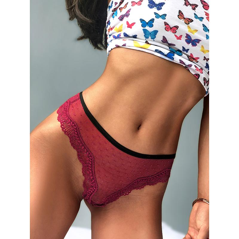 Perizoma Sexy in Pizzo da Donna Pizzo Vita Bassa Mutandine Sexy Trasparenti Biancheria Intima da Donna Slip Lingerie Mutandina Biancheria Intima Lingeria da Donna