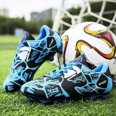 Rot Kinder Turnschuhe Männer Frauen Fußball Stollen Mädchen Fußball Stiefel Rasen Spikes Hallenfußball Trainer Schuhe Jungen Chuteira Futebol