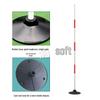 Heavy-Duty Rubber Base Training Marker Pole