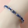 Accessori da Matrimonio a 13 Colori   Bracciale Bangle da Donna Zirconia Cubica Blu Gioielli da Sposa Per Donne Spedizione Gratuita