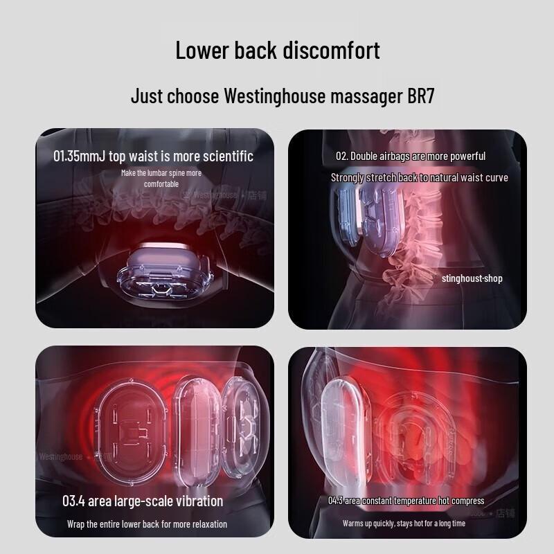 Westinghouse BR7 Wireless Lumbar & Waist Massager