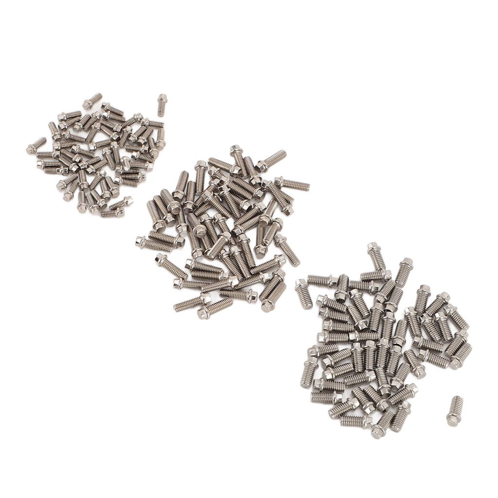 150 Stück RC Radnabenschrauben M2 M2.5 M3 Edelstahl RC Felgenschrauben-Set für 18 110 112 116