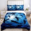 Set Biancheria da Letto 3 Pezzi Squalo Include 1 Piumone + 2 Federe, Senza Imbottiture per Cuscini, Morbido Confortevole,a0909142