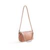 Genuine Leather Women's Bag Slanted Zipper Round Bag High-end Single-shoulder Bag Chain Handbag