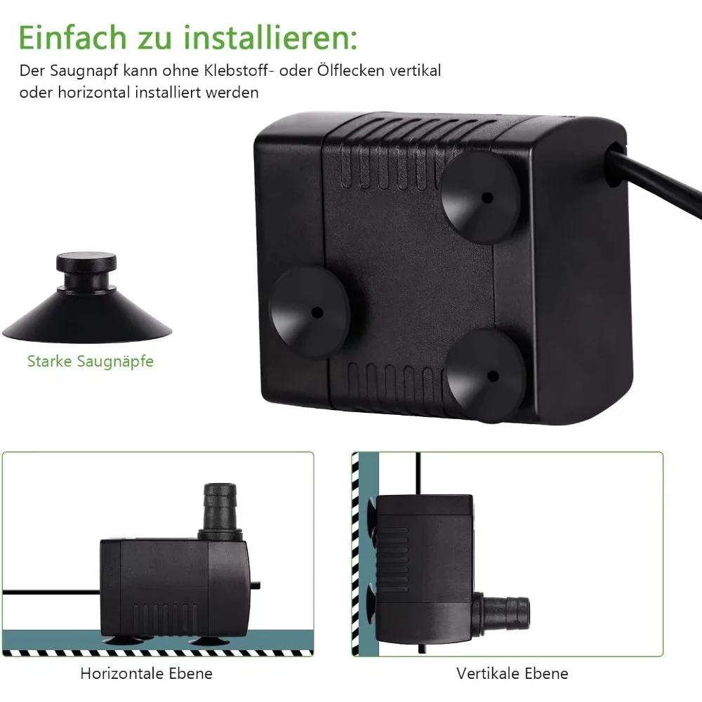 3/5/10/15/25W EU220v  US110V Submersible Water Pump for Water Gardens and Hydroponic Systems  Aquarium Tabletop Fountains Pon