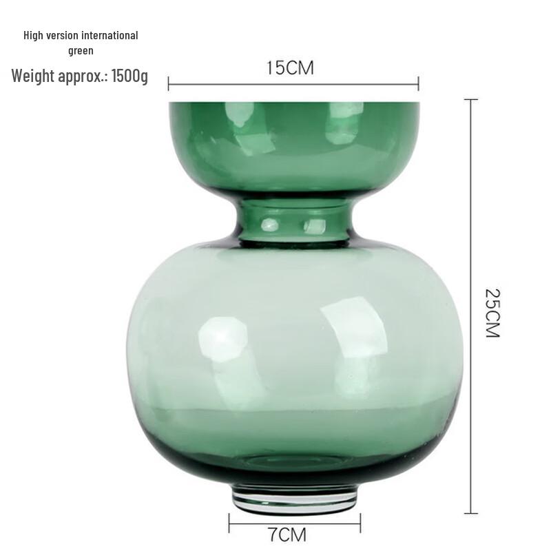 BeiduoYang Glass Gourd Flower Vase