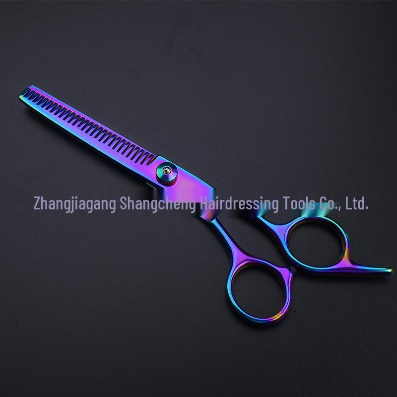 Professionelles Friseur-Barbier-Scherenset: Flache Schneide- & Ausdünnschere für den Heimgebrauch