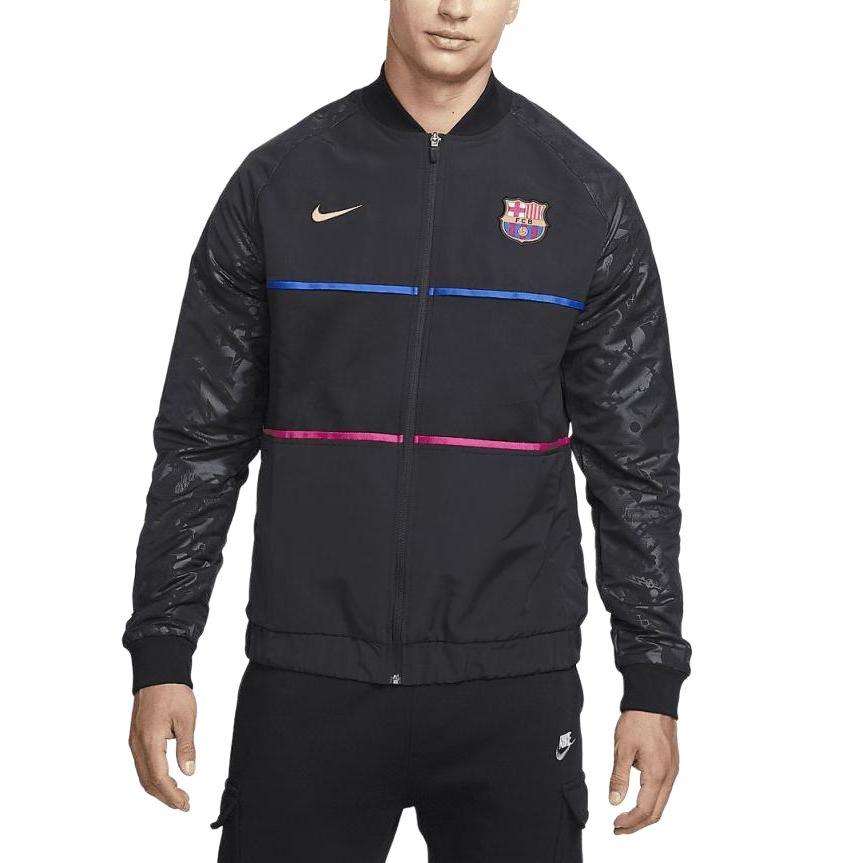 Nike FC Barcelona Dri-FIT Men s Football Bomber Jacket Black DB7813-014 L