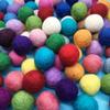 100 Wool Balls Felt Colorful Garland Wool Fiber Diameter 2cm Balls Ultra Lightweight Cute 20 Colors Party Decoration