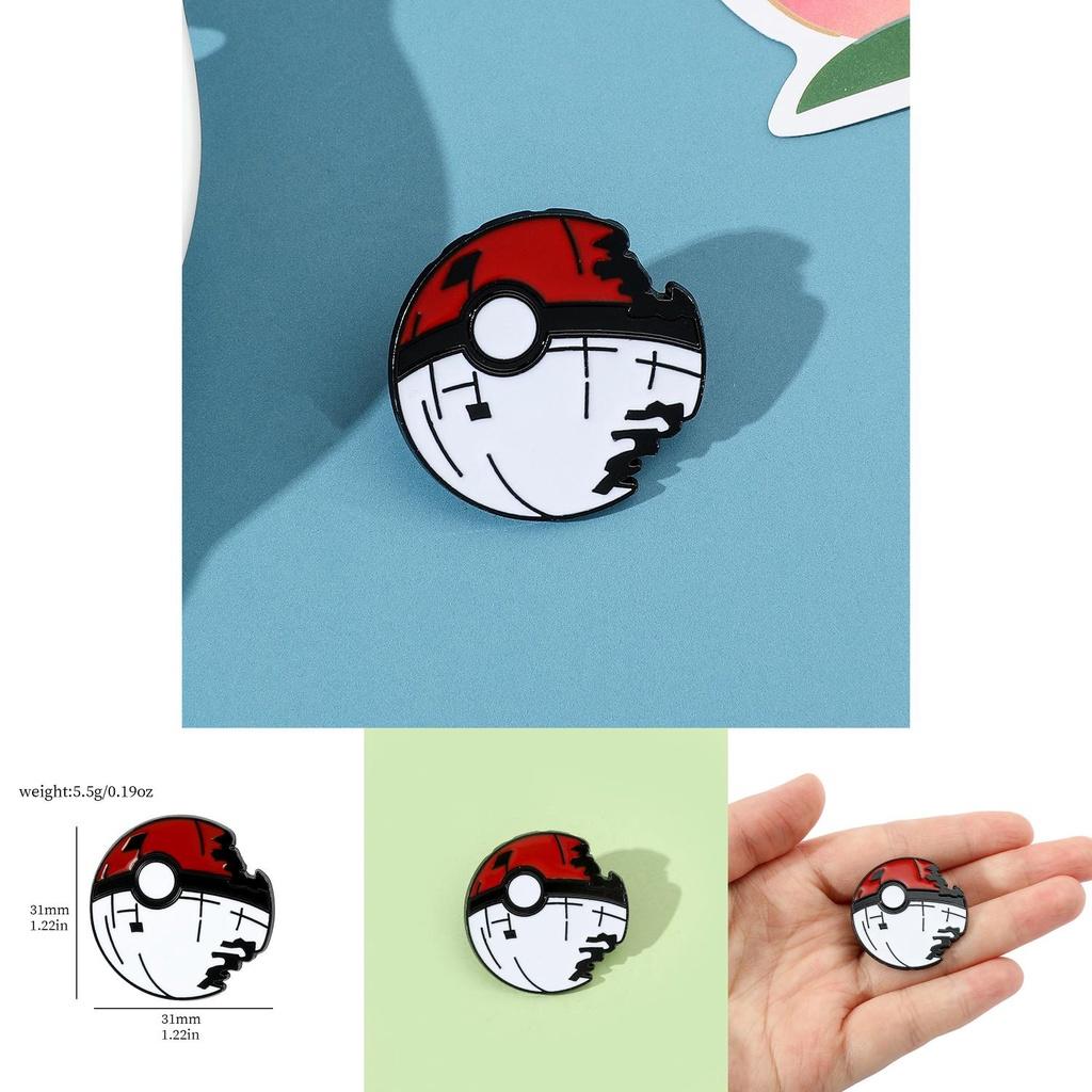 Cartoon Anime Pokemon Pocket Monster Chest Pin Badge Alloy Material Cartoon Character Design