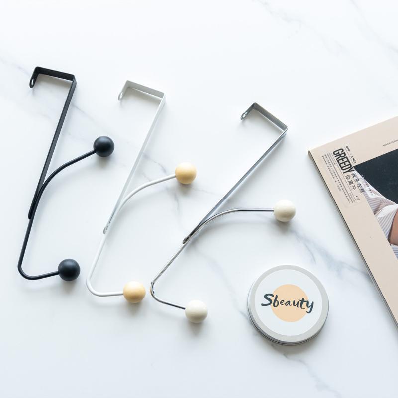 Over-The-Door Iron Hook Rack Easy Install,Heavy-Duty Metal Hooks For Coats,Hats Perfect For Bedroom, Kitchen & Bathroom Storage