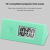 Electronic Clock Shock-proof LCD Display ABS Sturdy Mini Digital Alarm for Office