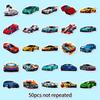 50 Sheets Cool Racing Kids Cartoon Stickers for Suitcase, Car, and Computer - Personality Graffiti Design