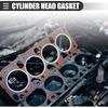 Motoforti Cylinder Head Gasket, Suitable for 1.6L Engine, for Hyundai Accent 2012-2022, Metal, No.223112B003/223112B004, Brown Black