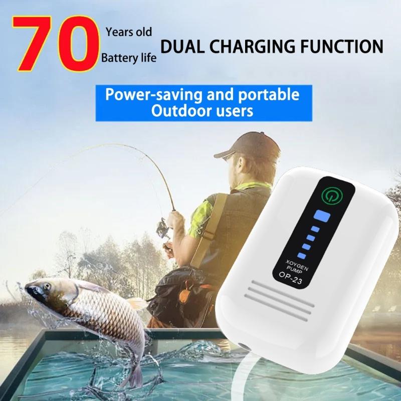 Portable Aquarium Air Pumps,Fish Tanks Air Bubbler,Adjustable Quiet Powerful Oxygen Aerator Pumps for Fish Tanks
