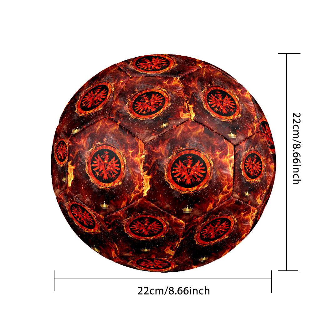 Eintracht Frankfurt FootballPrinted Size 5 Soccer Brt Football, Anti Slip Adult Match Football Souvenir for Football Fans