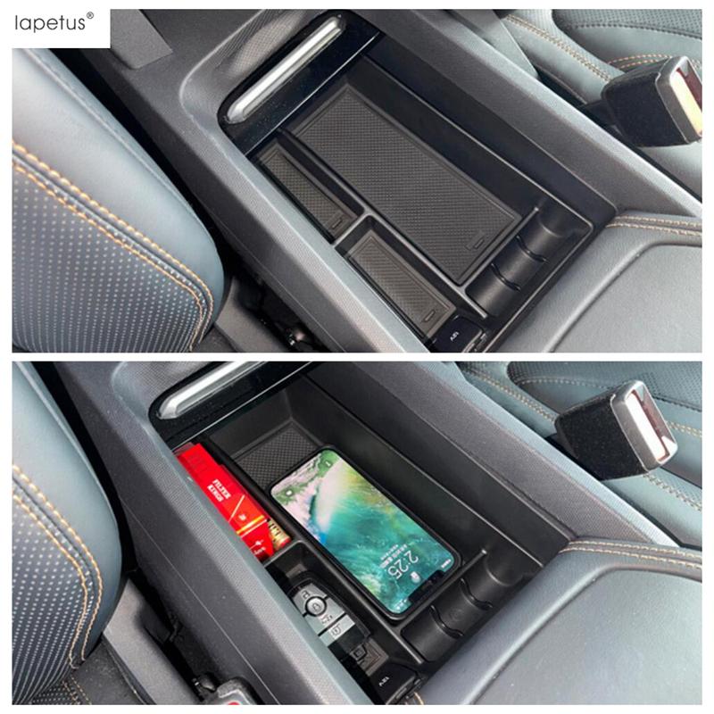 Central Console Armrest Storage Box Container Organizer Phone Holder Tray Accessories Interior For Ford Mustang Mach-E