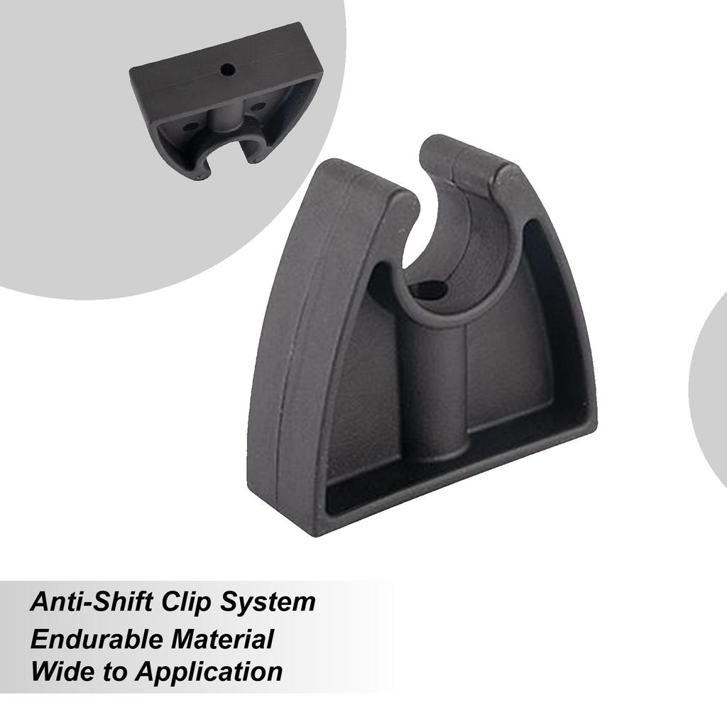 Boat Light Pole Clips Black Pole Light Clamp Clamp For Hook Deck Dock Wall Flashlight Yacht Ship Organization