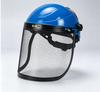 Garden Grass Trimmer Helmet with Full Face Mesh Visor Breathable Anti-Scratch Safety Guard for Yard Lawn Mowing Work