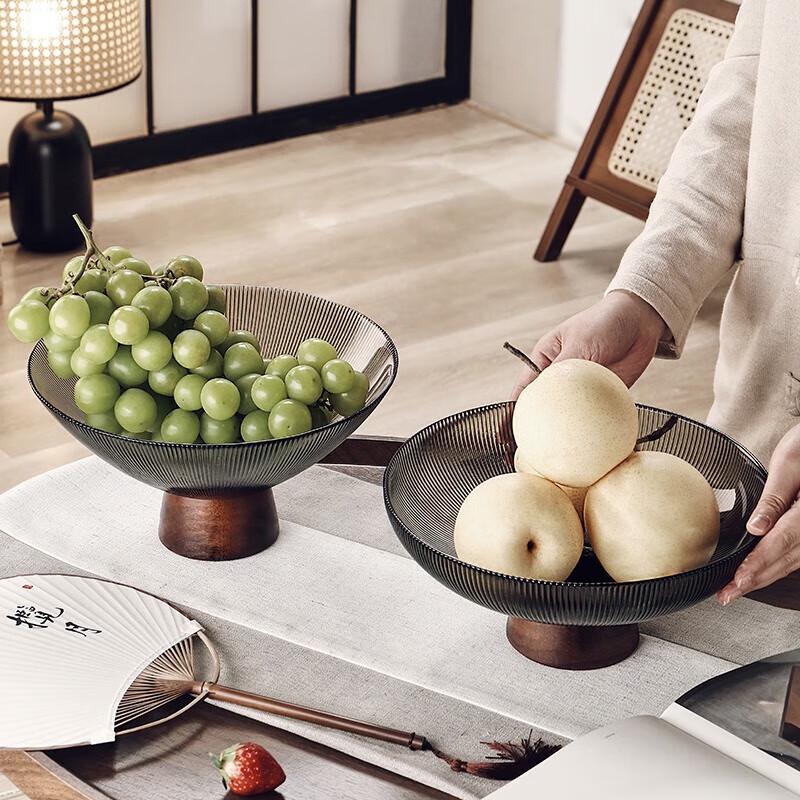 GENASI CRISTALGLASS High-Footed Glass Fruit & Snack Plate