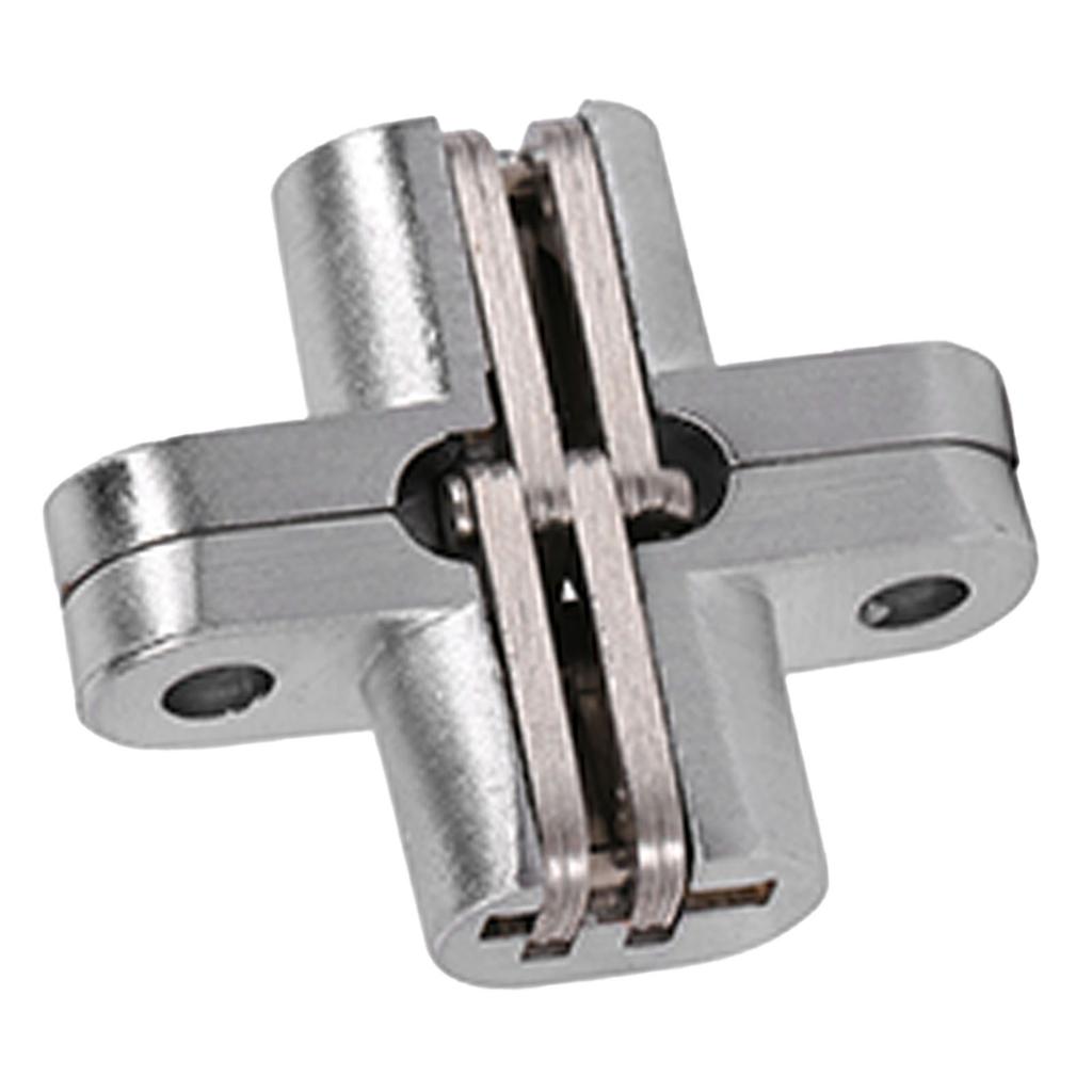180 Degree Zinc Alloy Invisible Folding Door Cross Hidden Hinges 43.7mm 60.4mm  68.8mm 94mm