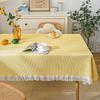Rectangle Plaid Pattern Tablecloth Dust-proof Furniture Cover Household Garden Picnic Mat  Desk